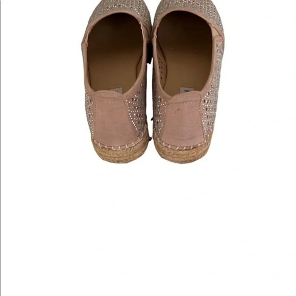 Steve‎ Madden Sequined Canvas Espadrilles 39 Coastal Chic Vacation Cruisewear - Picture 5 of 6